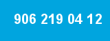 906 219 04 12 906 219 04 12